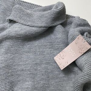 Short Sleeve Turtleneck Sweater